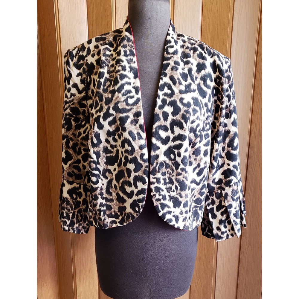 Maya Brooke size 16W cheetah print jacket